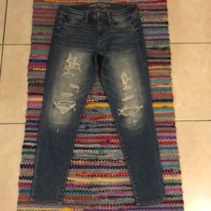 AEO Super Stretch Distressed Jeggings 12R NWOT